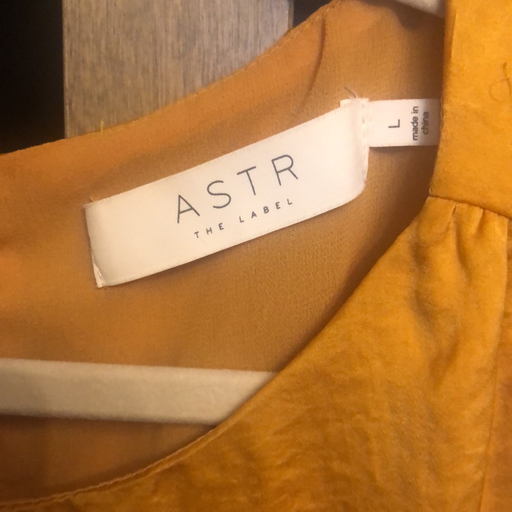 2/$30 Golden yellow puff sleeve blouse - Picture 4 of 6